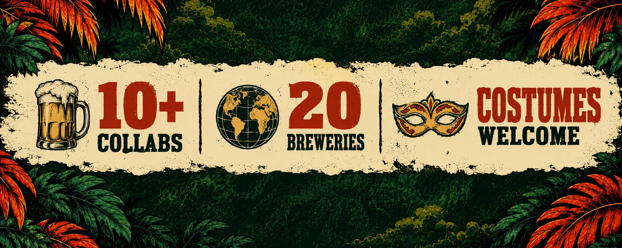 10+ collabs · 20 breweries · costumes welcome